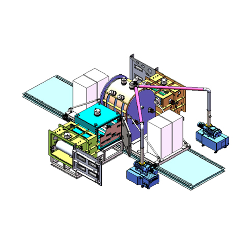 Vacuum Roll to Roll Double-Sided Sputtering System)(Capable of double-sided matal plating materials